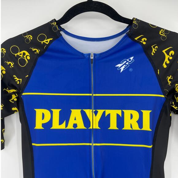Playtri Rocket Science Triathlon Womens Suit Sz M Cycling Swim Bike Oceanside - Picture 2 of 11